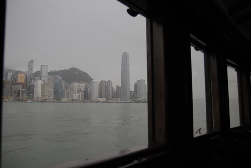 Looking out through the ferry window