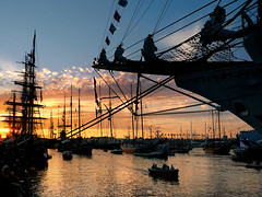 Sunset at Sail Amsterdam by B?n