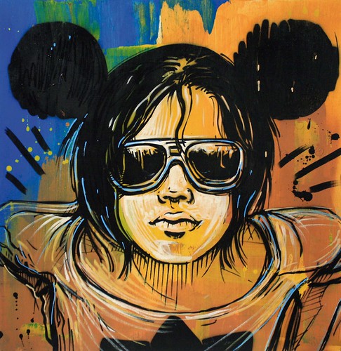 Alicè, “Mickey Me”, 2010, tecnica mista, 38x37 cm