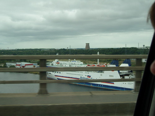 Brittany Ferries' Barfleur moored up in Caen after being withdrawn from the Poole route