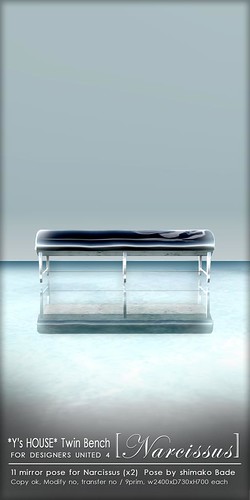 for DU4_*Y's HOUSE* Twin Bench [Narcissus]
