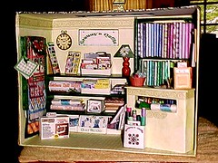 a pic of my quilt shop made several years ago..all cardboard and printies.. Jo in GA..