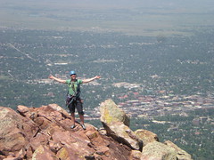 Jenny Rock Climbing First Flatiron