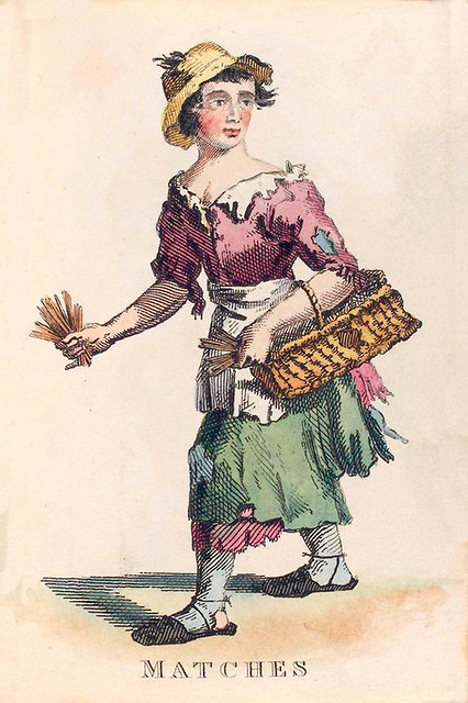 012-Vendedora de cerillas-Costume of the lower orders of the metrópolis 1820- Lord  Thomas Busby
