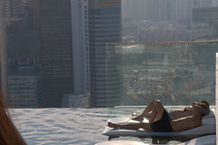 Just chilling next to the infinity pool