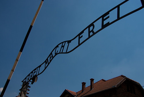 Gate to Auschwitz compound