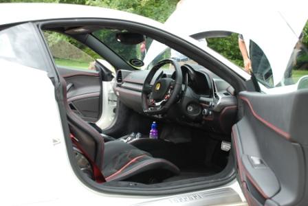 ferrari 458 italia interior pictures. White Ferrari 458 Italia,