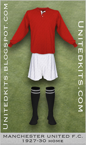 Manchester United 1927-1930 Home kit