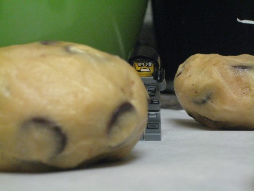 We made large dough balls