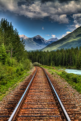 Banff Railroad Mountain View