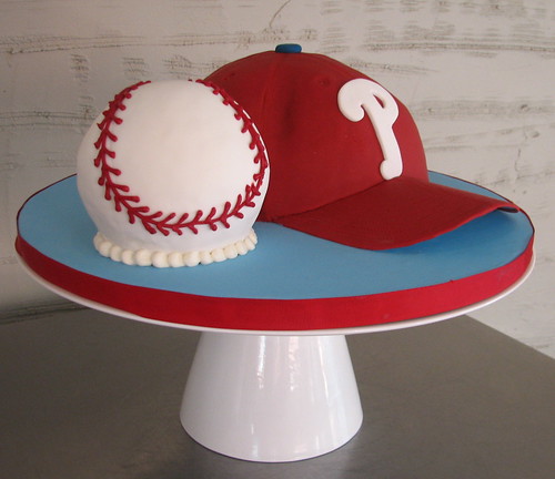 phillies hat cake. Phillies Baseball Hat Cake