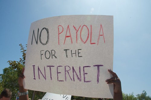 Net Neutrality protest at  Google HQ - GoogleRally 100