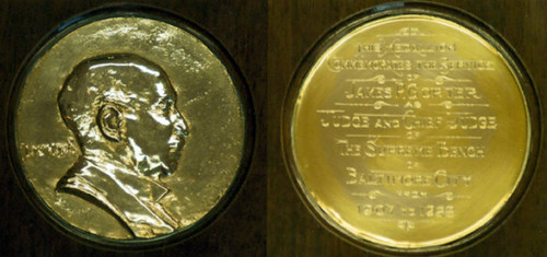 James P. Gorter medal in gold
