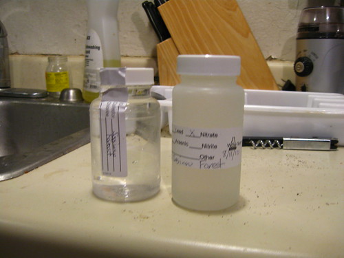 Water samples from the tap