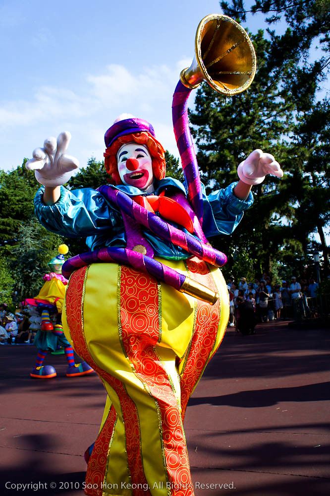 Clown @ Afternoon Parade, Tokyo Disneyland, Japan