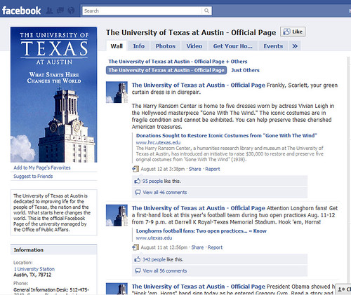 University of Texas at Austin on Facebook