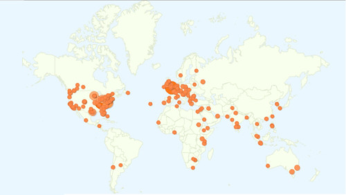 Blog reader map Janfeb2011