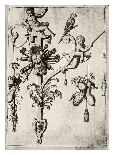 023-Letra Y- angeles jugando-Neiw Kunstliches Alphabet 1595- Johann Theodor de Bry