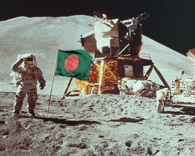 Neil-Armstrong with BD flag