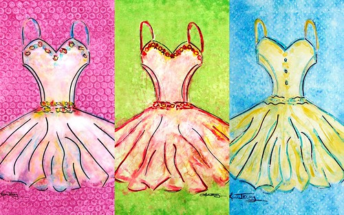Watercolor Art Prints ~ Bridesmaid Dresses