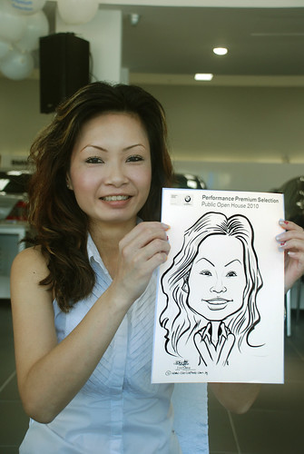 Caricature live sketching for Performance Premium Selection BMW - Day 2 - 3