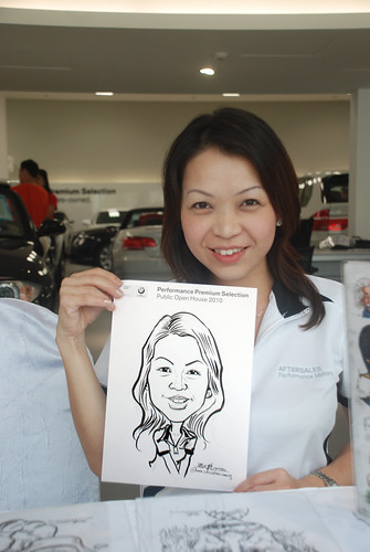 Caricature live sketching for Performance Premium Selection BMW - Day 4 - 2