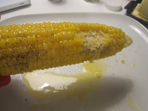 Corn on the cob with butter