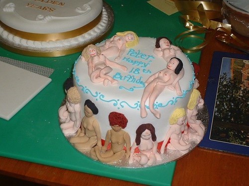 Nude Birthday Cake 50