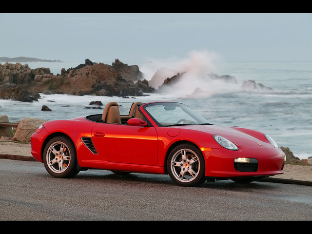 2007-Porsche-Boxster-Red-Front-And-Side-Seashore-1280x960