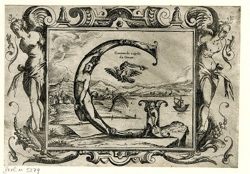 007-Letra G-Grotesque alphabet in mythological landscapes-© The Trustees of the British Museum