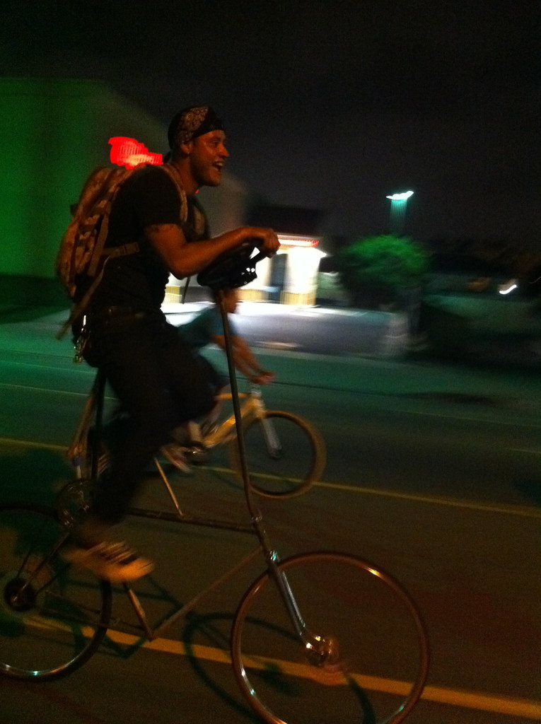 Tall Bike Rider at LACM