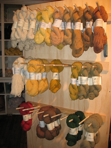 plant-dyed wool