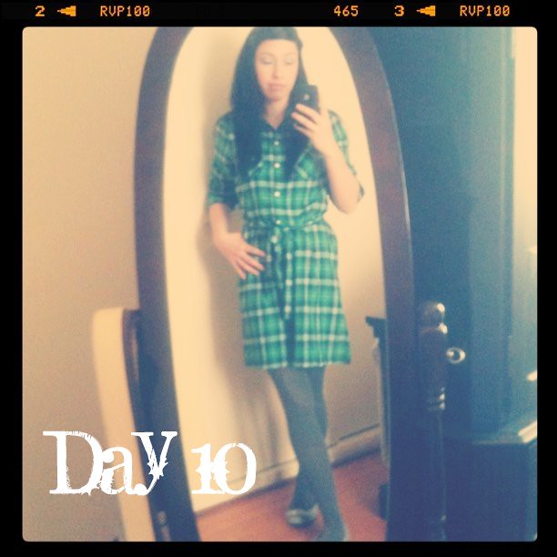 February Tights Challenge: Day 10: plaid day & gray tights