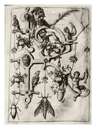 017-Letra R- Romano-Neiw Kunstliches Alphabet 1595- Johann Theodor de Bry