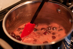 Candied Cherries, cooking