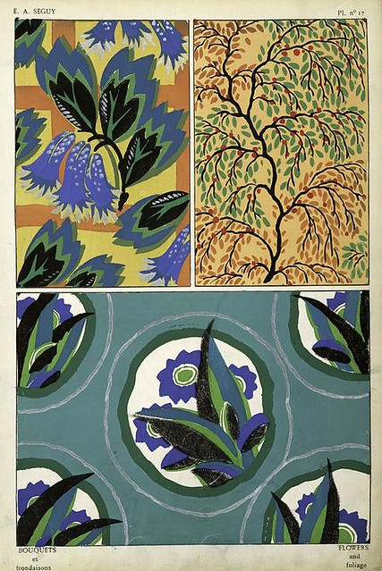014--Bouquets et frondaisons. 60 motifs en couleur- Eugene Alain Seguy