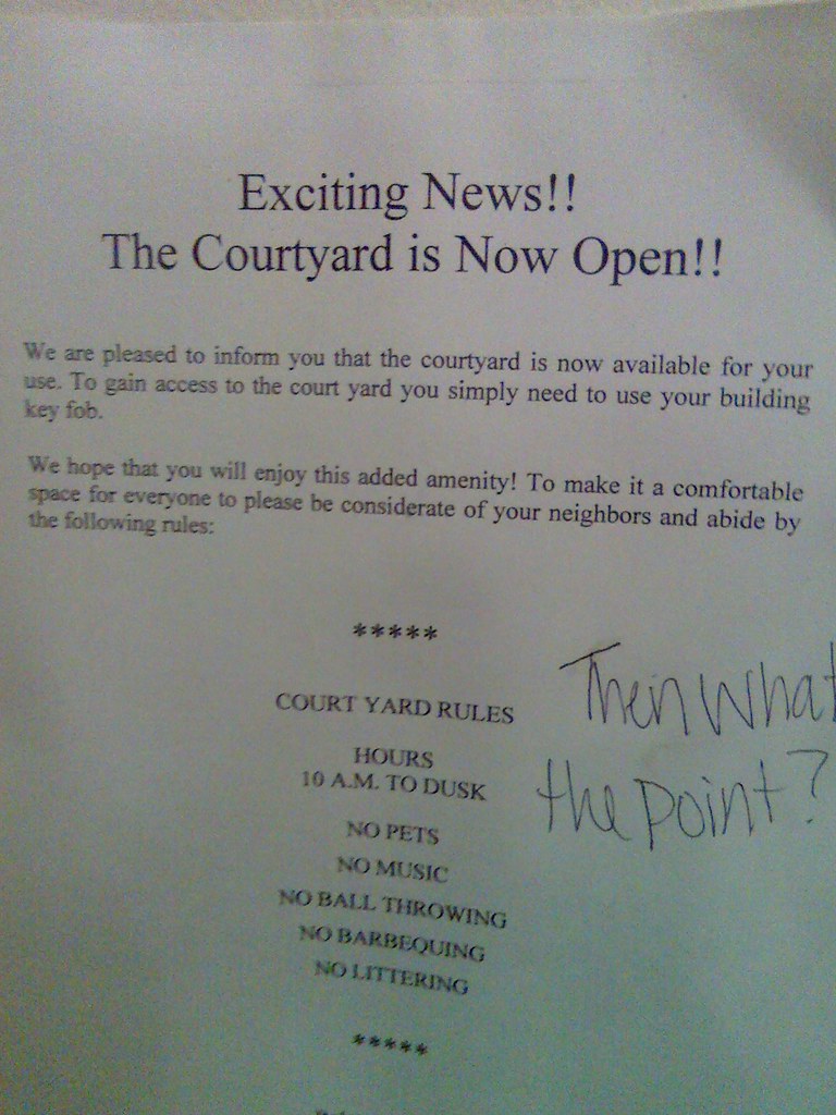 Exciting News!! The Courtyard is Now Open!!
