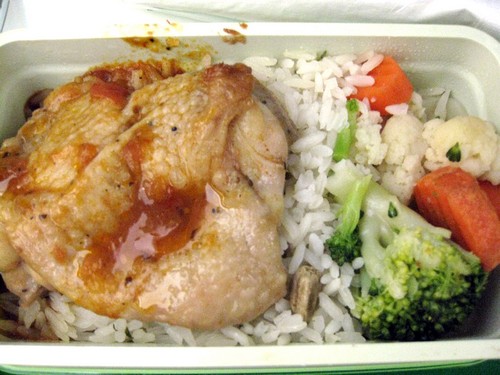 Eva Air chicken meal