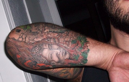 bob marley / buddhist tattoo. Bottom of my Marley tribute / social 