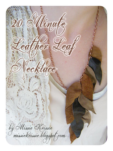 Leather Leaf Necklace Tutorial 1