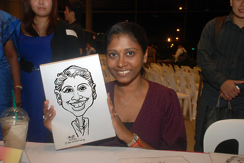 Caricature live sketching for KidsRead Volunteer Appreciation Day 2010 - 5