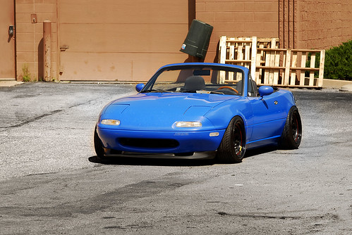 Stretched meaty tires on slammed Miata's always look good Sitting Right