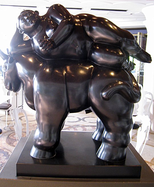 Fernando Botero sculpture at Botero Restaurant Encore Wynn Vegas