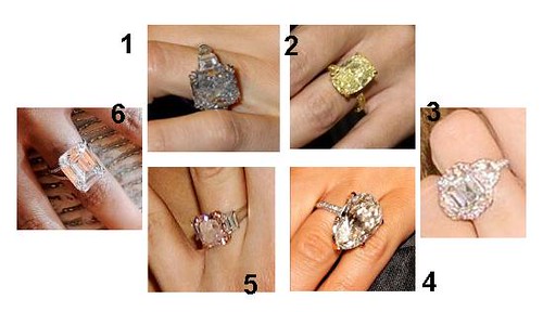Here are only some of the most expensive celebrity engagement rings