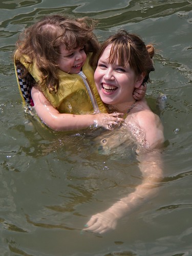 Swimming with Aunt Caroline