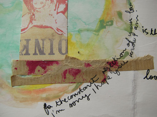 Art Journal "lost in relations" p.3 (détail)