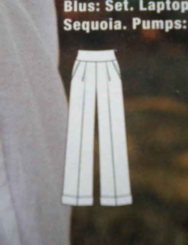 The Katherine Hepburn Pants. Burda 07/2010 no. 127