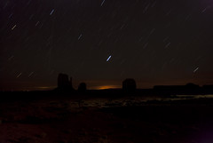 Monument Valley by night