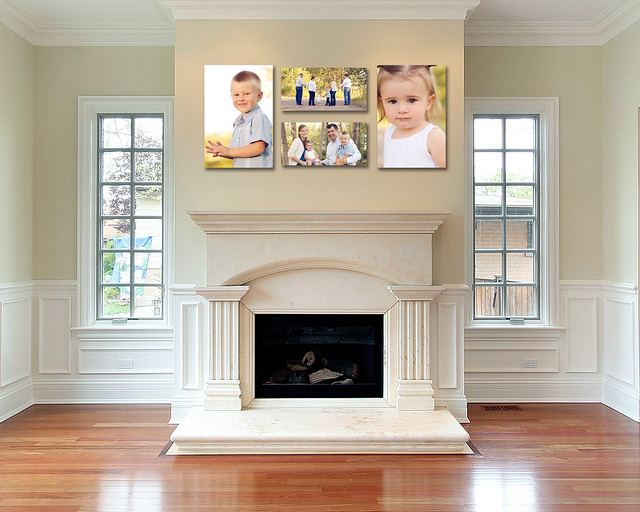 fireplace  4 canvas