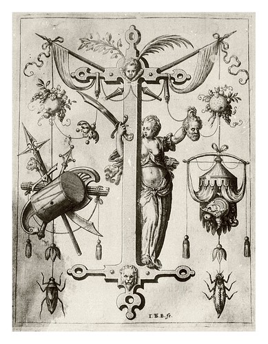 010-Letra J-Judit-Neiw Kunstliches Alphabet 1595- Johann Theodor de Bry